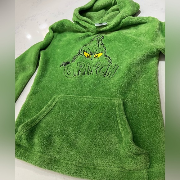 Cozy Green Grinch Kids Hoodie - Picture 7 of 8